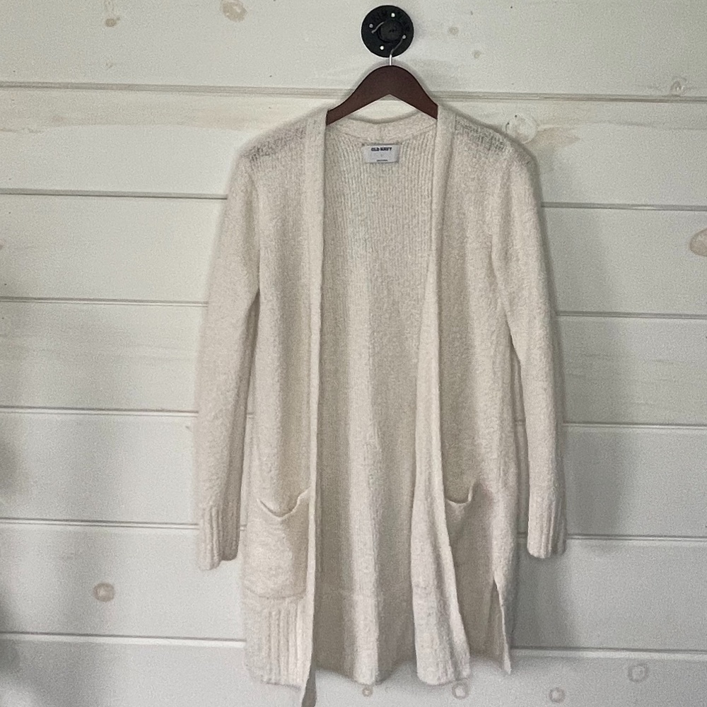 Old Navy White Sweater Cardigan